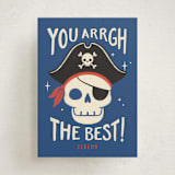 "Arrgh" - Classroom Valentines in Navy by Kiersten Garner - Front