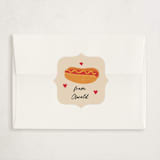 "Hot Dog" - Classroom Valentines in Vanilla by Sherley Ferreira - Matching Custom Sticker