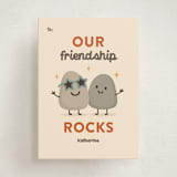 "Our Friendship Rocks" - Classroom Valentines in Vanilla by Jessica Beck - Front