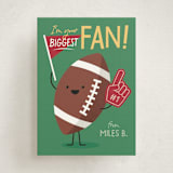 "Football Fan" - Classroom Valentines in Crimson by Kacey Kendrick Wagner - Front