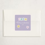 "Trusty Side Zip" - Classroom Valentines in Lavender by Hudson meet Rose - Matching Custom Sticker
