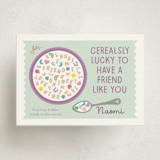 "So lucky" - Classroom Valentines in Mint by Annie Holmquist - Front