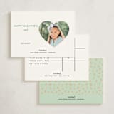 "So lucky" - Classroom Valentines in Mint by Annie Holmquist - Back of Card Options