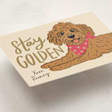 "Stay Golden" - Classroom Valentines in Bubblegum by Lauren Jinhee - Detail