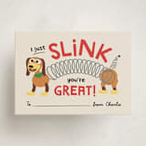 "I Slink" - Classroom Valentines in Bone by Erica Krystek - Front