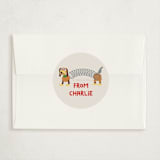 "I Slink" - Classroom Valentines in Bone by Erica Krystek - Matching Custom Sticker