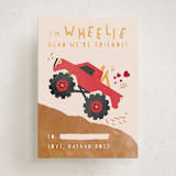 "wheelie truck" - Classroom Valentines in Berry by Kanika Mathur - Front
