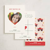 "wheelie truck" - Classroom Valentines in Berry by Kanika Mathur - Back of Card Options