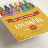 "Crayon Box" - Classroom Valentines in Lemondrop by Michelle Taylor - Detail