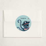 "Pirate Valentine" - Classroom Valentines in Ocean by Alice Nelen - Matching Custom Sticker