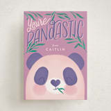 "Pandastic" - Classroom Valentines in Lilac by Joanna Griffin - Front