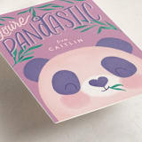 "Pandastic" - Classroom Valentines in Lilac by Joanna Griffin - Detail