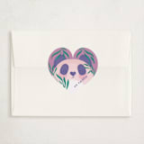 "Pandastic" - Classroom Valentines in Lilac by Joanna Griffin - Matching Custom Sticker