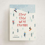 "Snow Glad" - Classroom Valentines in Cherry by Pixel and Hank - Front