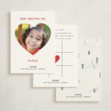 "Snow Glad" - Classroom Valentines in Cherry by Pixel and Hank - Back of Card Options