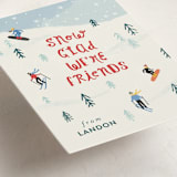 "Snow Glad" - Classroom Valentines in Cherry by Pixel and Hank - Detail