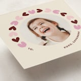 "folksy paper hearts" - Classroom Valentines in Cranberry by Carrie Moradi - Detail