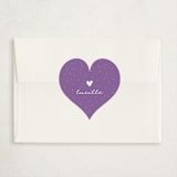 "Valentine Cutie" - Classroom Valentines in Grape by Pixel and Hank - Matching Custom Sticker