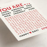 "Wonderful Words" - Classroom Valentines in Apple by Jessie Steury - Detail