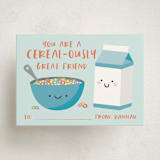 "Cereal & Milk" - Classroom Valentines in Sky by Annie Holmquist - Front