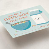 "Cereal & Milk" - Classroom Valentines in Sky by Annie Holmquist - Detail