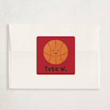 "Basketball Swish" - Classroom Valentines in Cardinal by Kacey Kendrick Wagner - Matching Custom Sticker