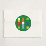 "Built to be friends" - Classroom Valentines in Grass by Michelle Taylor - Matching Custom Sticker