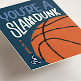 "Basketball" - Classroom Valentines in Navy by Erin L. Wilson - Detail