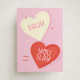 "Slay" - Classroom Valentines in Bubblegum by Vera Lim - Front