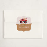 "wheelie truck" - Classroom Valentines in Berry by Kanika Mathur - Matching Custom Sticker