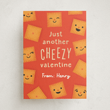 "Cheezy" - Classroom Valentines in Peach by Annie Holmquist - Front