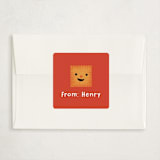 "Cheezy" - Classroom Valentines in Peach by Annie Holmquist - Matching Custom Sticker