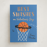 "Best Swishes" - Classroom Valentines in Blueberry by Erica Krystek - Front