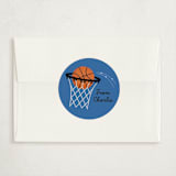 "Best Swishes" - Classroom Valentines in Blueberry by Erica Krystek - Matching Custom Sticker