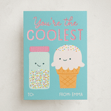 "Coolest" - Classroom Valentines in Bluebell by Annie Holmquist - Front