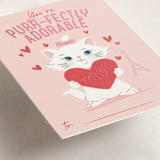 "Disney's Aristocats Adorable Marie" - Classroom Valentines in Rose by Leia Matt - Detail
