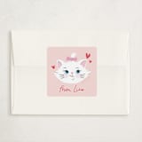 "Disney's Aristocats Adorable Marie" - Classroom Valentines in Rose by Leia Matt - Matching Custom Sticker