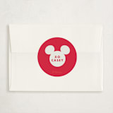 "Disney's Mickey Mouse Big Love" - Classroom Valentines in Cherry by Baumbirdy - Matching Custom Sticker