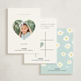 "Daisy" - Classroom Valentines in Mint by Yaling Hou Suzuki - Back of Card Options