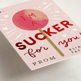 "Sucker for you" - Classroom Valentines in Rose by Alethea and Ruth - Detail