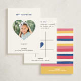 "Superstar Valentine" - Classroom Valentines in Blue Slate by Sabrina Excene - Back of Card Options