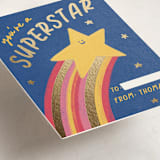 "Superstar Valentine" - Classroom Valentines in Blue Slate by Sabrina Excene - Detail