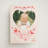 "Blooming Hearts" - Classroom Valentines in Sorbet by letterfix - Front