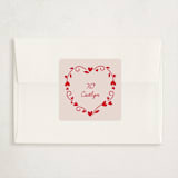 "Blooming Hearts" - Classroom Valentines in Sorbet by letterfix - Matching Custom Sticker