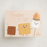 "ON FIRE" - Classroom Valentines in Linen by Karidy Walker - Front