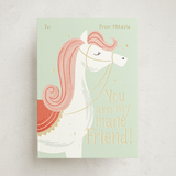 "Mane Friend" - Classroom Valentines in Mint by Kiersten Garner - Front