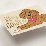 "Stay Golden" - Classroom Valentines in Bubblegum by Lauren Jinhee - Detail