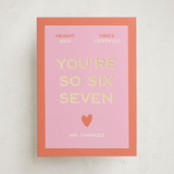 "SixSeven" - Classroom Valentines in Peach by Ani Somi - Front