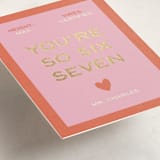 "SixSeven" - Classroom Valentines in Peach by Ani Somi - Detail