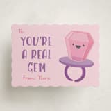 "You're a gem" - Classroom Valentines in Peony by Annie Holmquist - Front